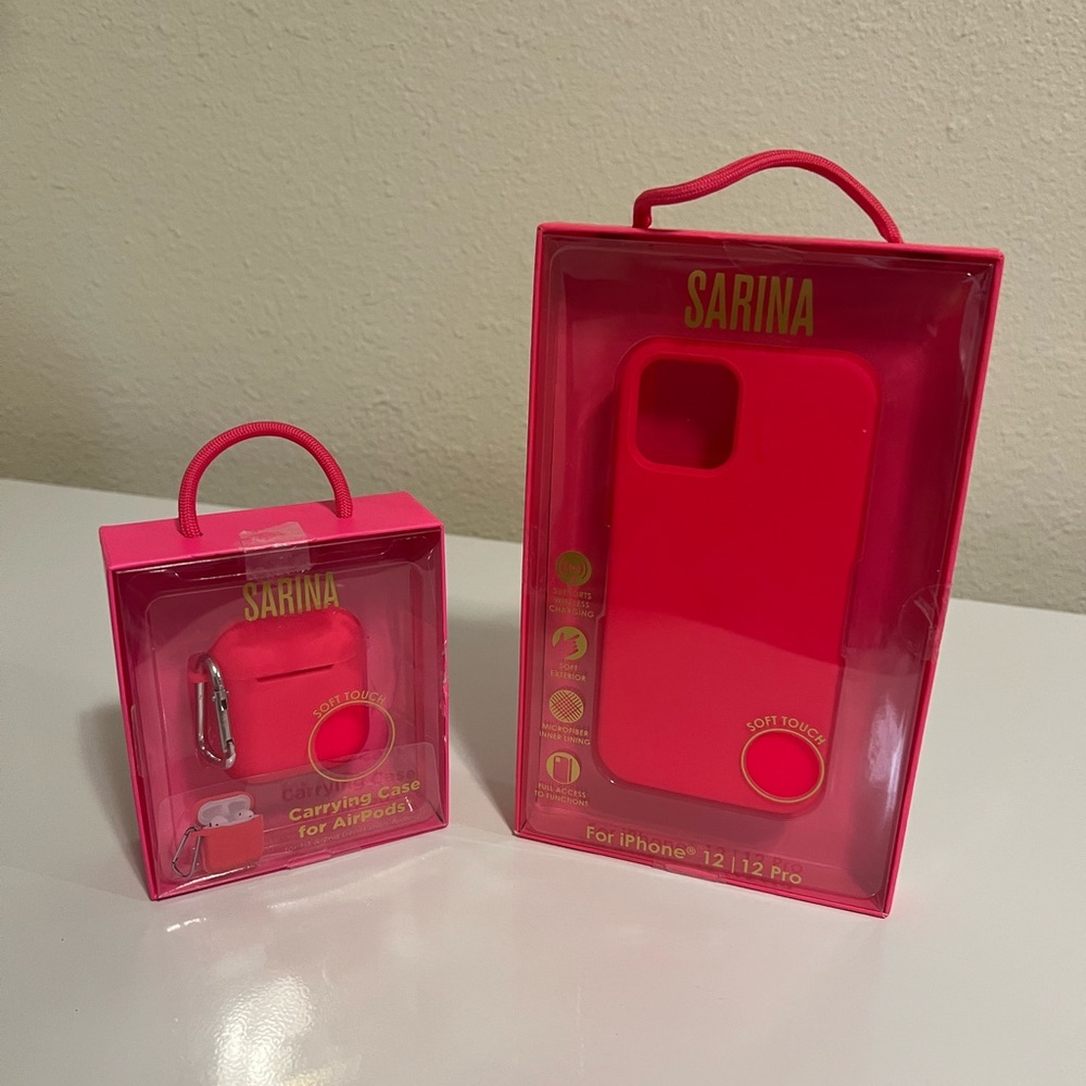 Sarina Case for Iphone 12/ 12 Pro & Case for Airpods